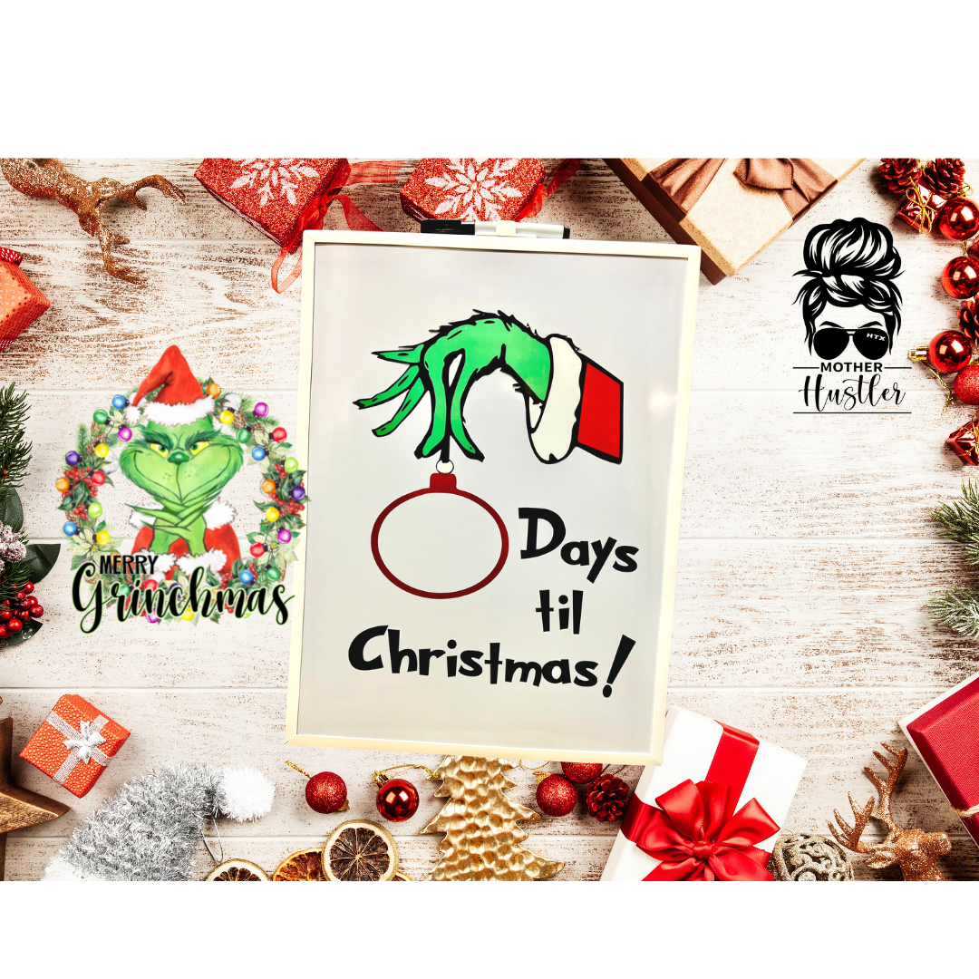 Grinch dry/erase board