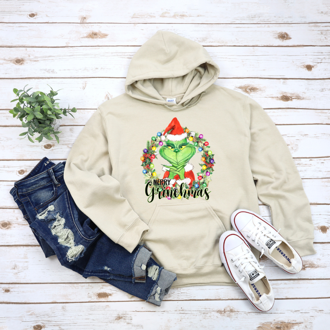 Grinch Wreath Hoodie