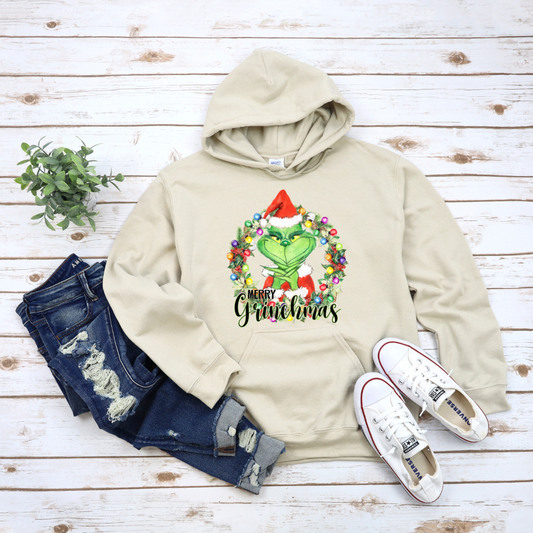 Grinch Wreath Hoodie