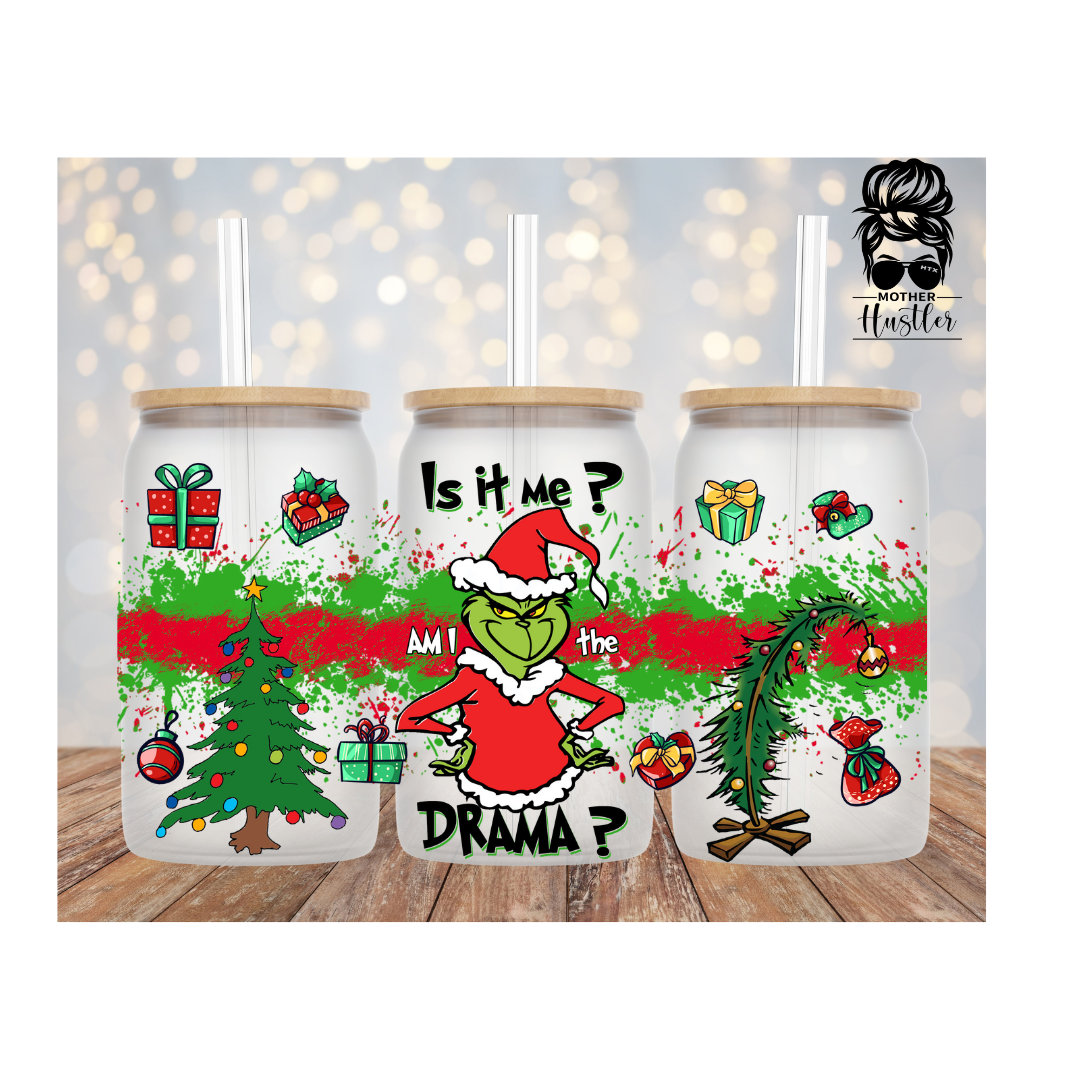 16oz Is it me ? Grinch Libbey  Cup